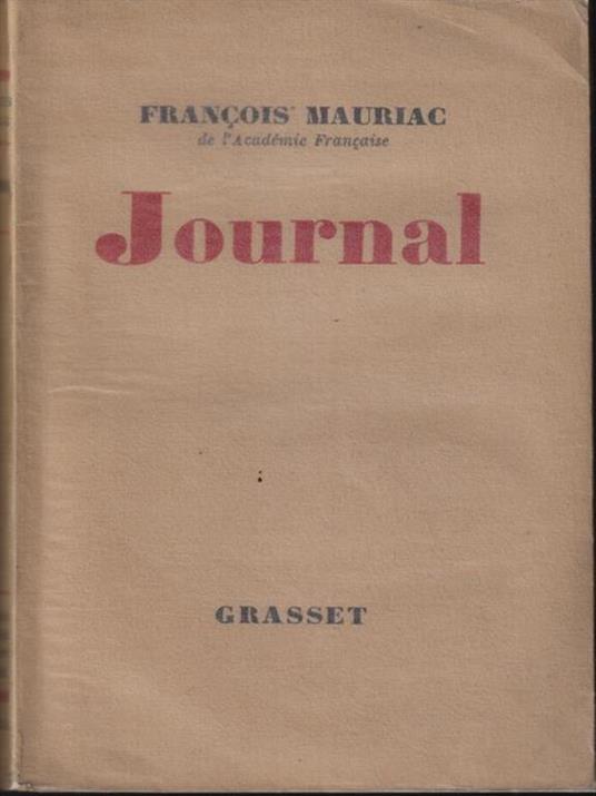   Journal - François Mauriac - copertina