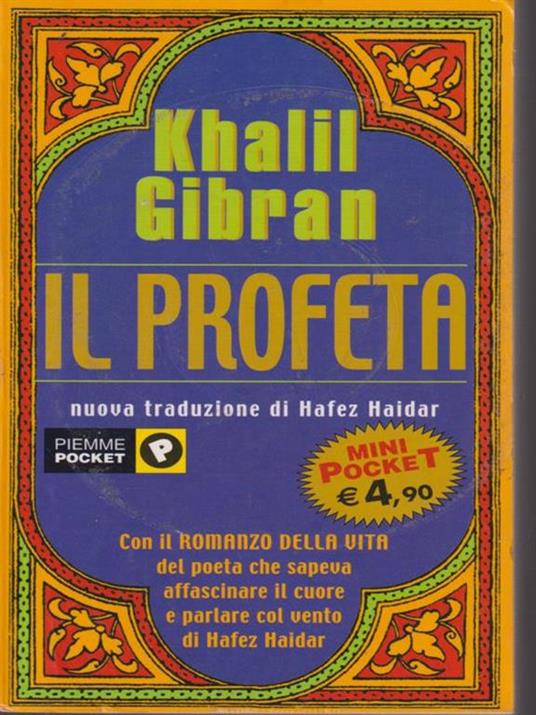 Il profeta - Khalil Gibran - copertina