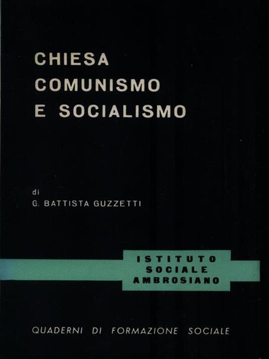 Chiesa comunismo e socialismo - G. Battista Guzzetti - copertina