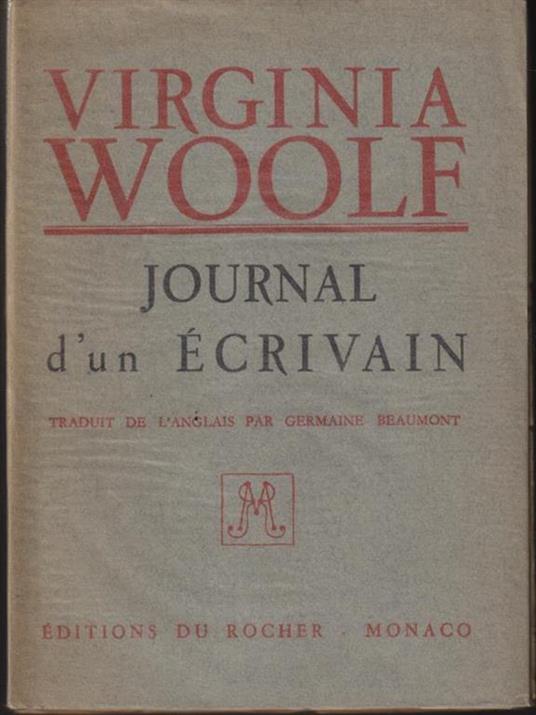   Journal d'un ecrivain - Virginia Woolf - copertina