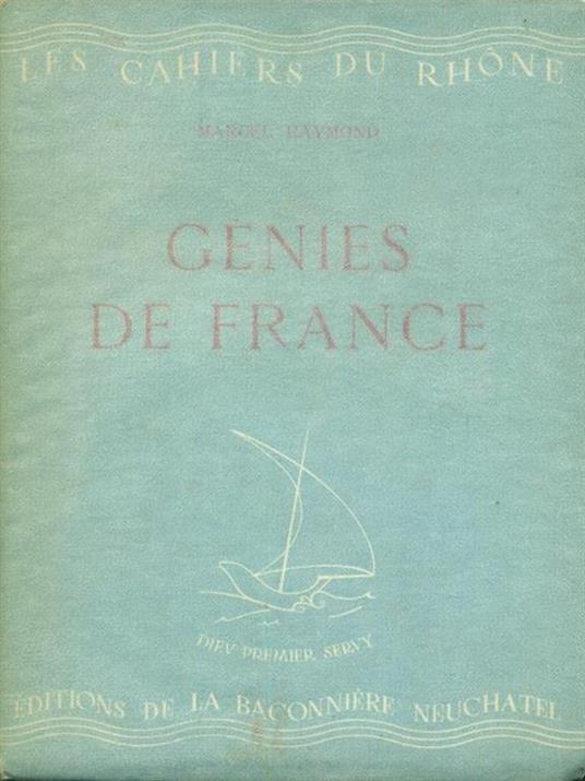 Genies de France - Marcel Raymond - copertina