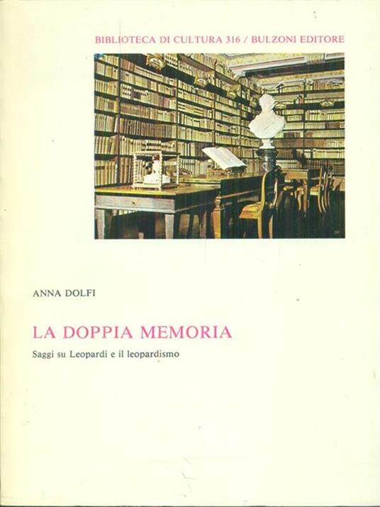 La doppia memoria - Anna Dolfi - copertina