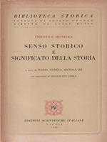 Senso storico e significato della storia