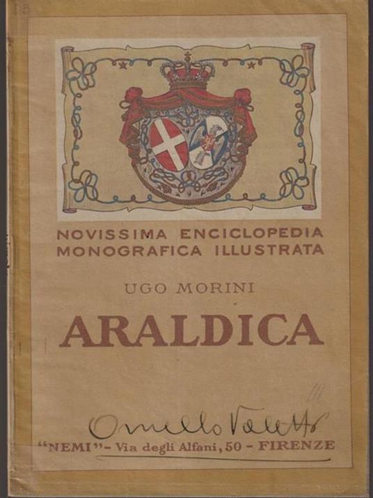 Araldica - Novissima enciclopedia monografica illustrata - Ugo Morini - copertina