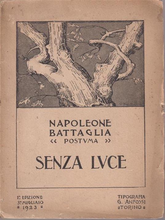   Senza luce - Napoleone Battaglia - copertina