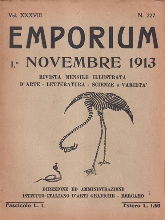   Emporium Novembre 1913 - copertina