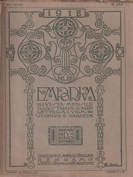   Emporium aprile 1918 - copertina