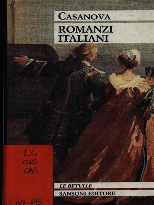 Romanzi italiani - Giacomo Casanova - copertina