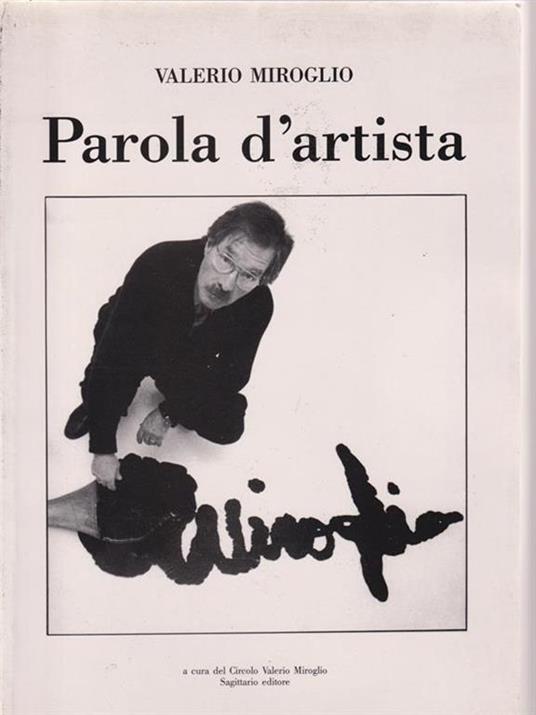 Parola d'artista - Valerio Miroglio - copertina