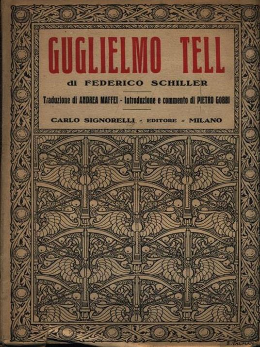 Guglielmo Tell - Friedrich Schiller - copertina