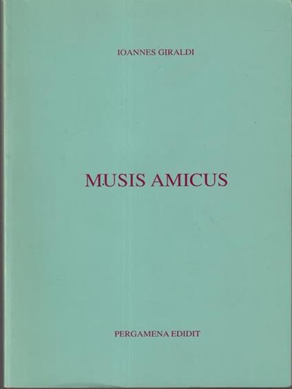 Musis amicus - copertina