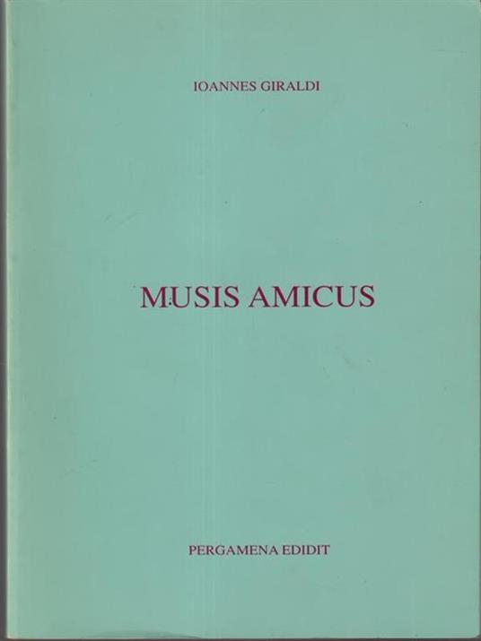 Musis amicus - copertina