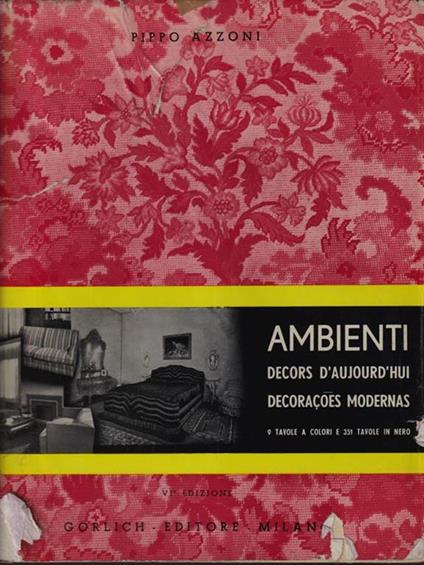 Ambienti. Decors d'aujourd'hiu - Pippo Azzoni - copertina