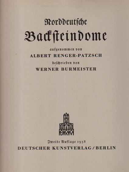 Norddeutsche Backsteindome - copertina
