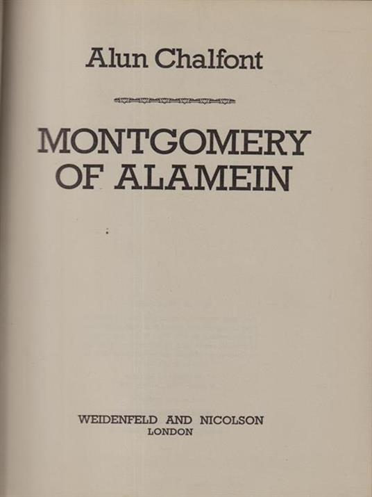 Montgomery of Alamein - copertina