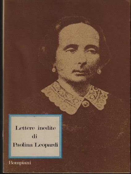 Lettere inedita di Paolina Leopardi - copertina