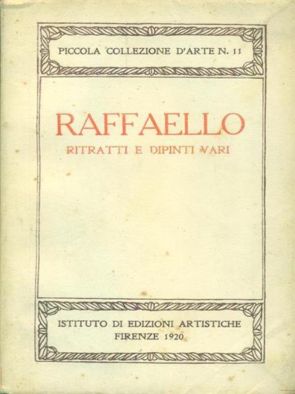 Raffaello Ritratti e dipinti vari - copertina