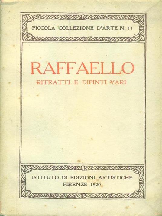 Raffaello Ritratti e dipinti vari - copertina