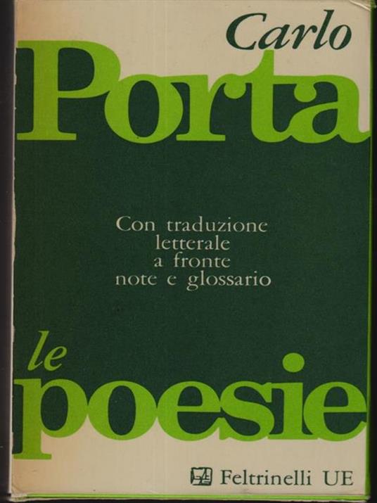 Le poesie 2vv - Carlo Porta - copertina