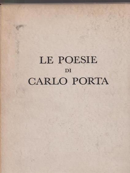 Le poesie - Carlo Porta - copertina