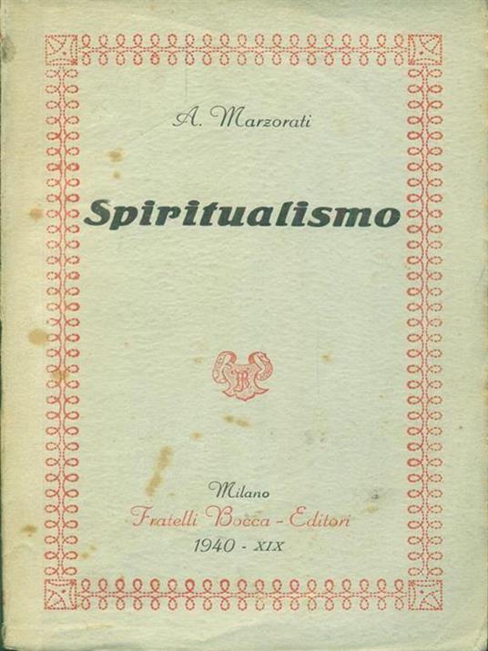 Spiritualismo - copertina