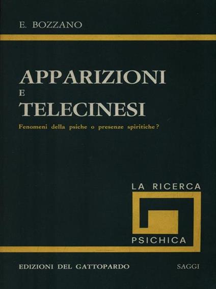 Apparizioni e telecinesi - E. Bozzano - copertina
