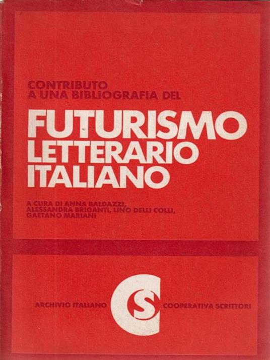 Futurismo letterario italiano - copertina