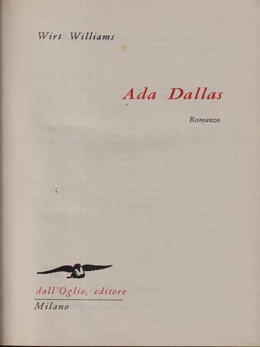 Ada Dallas - copertina