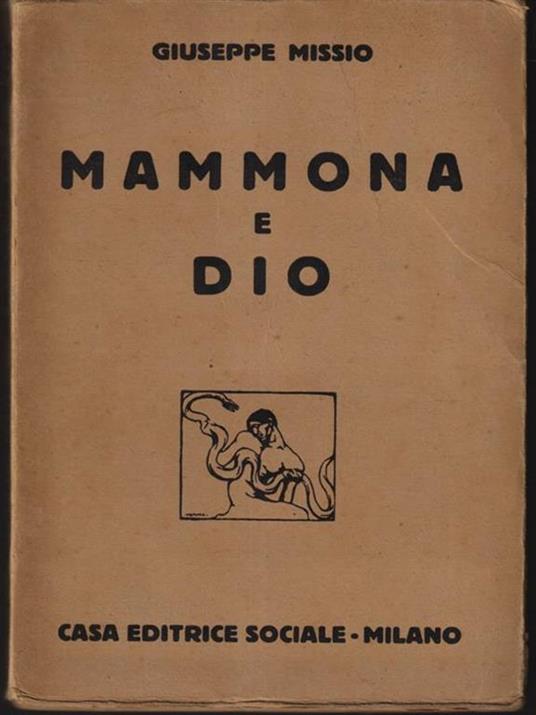 Mammona e Dio - Giuseppe Missio - copertina
