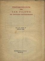 Testimonianze per San Filippo