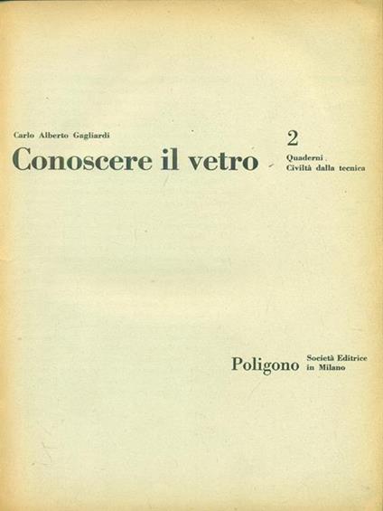 Conoscere il vetro - copertina