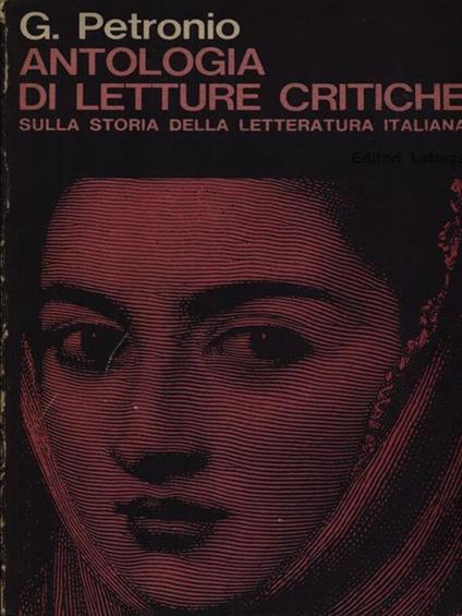 Antologia di letture critiche - Giuseppe Petronio - copertina