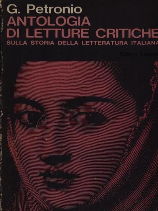 Antologia di letture critiche - Giuseppe Petronio - copertina