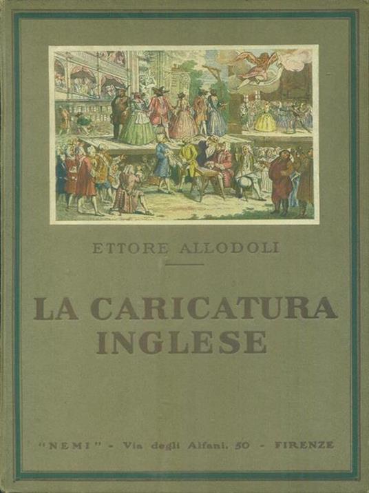 La  caricatura inglese - Ettore Allodoli - copertina