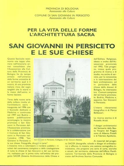 San Giovanni in Persiceto e le sue chiese - copertina