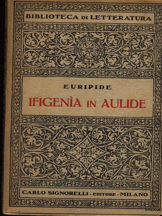 Ifigenia in Aulide - Euripide - copertina