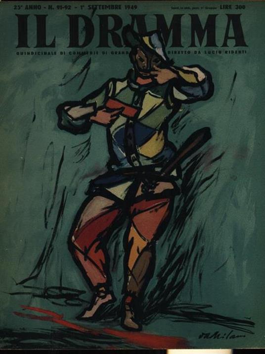 Il dramma n. 91-92/1 settembre 1949 - copertina