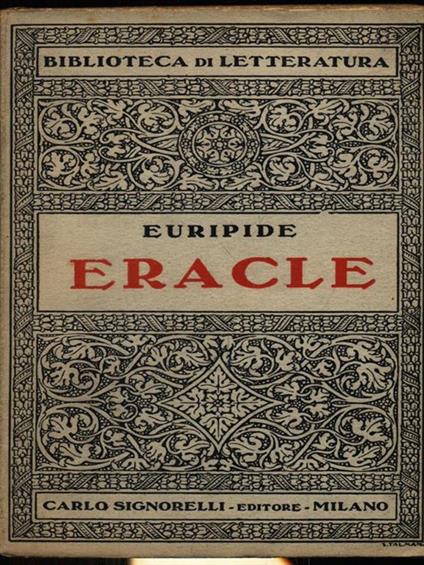   Eracle - Euripide - copertina