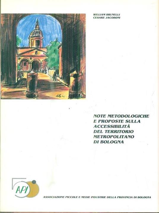 Note metodologiche e proposte sulla accessibilità del territorio metropolitano di Bologna - copertina
