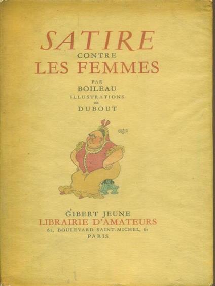 Satire contre les femmes - Boileau - copertina