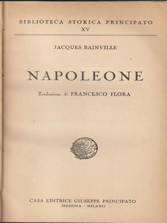   Napoleone - Jacques Bainville - copertina