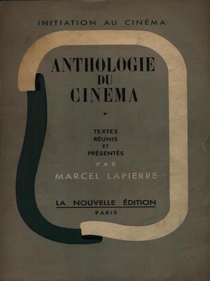  Anthologie du cinema - Marcel Lapierre - copertina