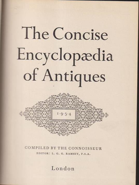 The concise encyclopaedia of antiques - copertina