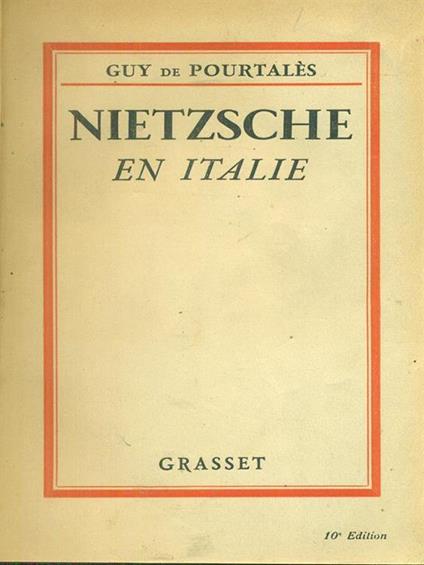 Nietzsche en Italie - Guy De Pourtales - copertina