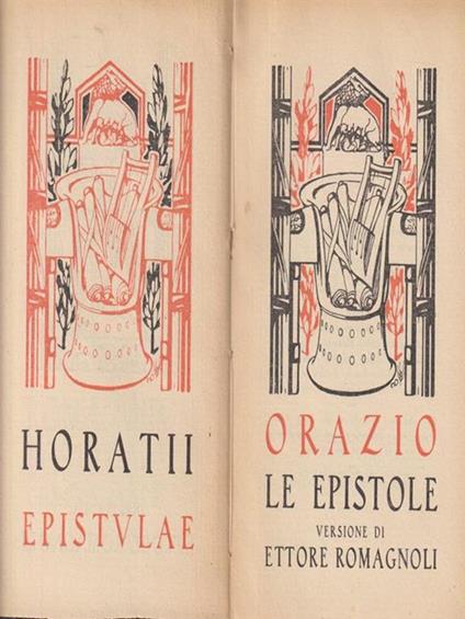   Orazio - Le epistole - Ettore Romagnoli - copertina