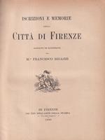   Iscrizioni e memorie della città di Firenze