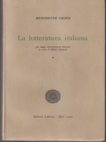 La letteratura italiana 2vv