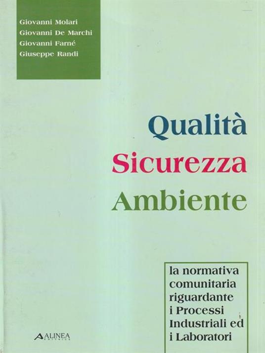   Qualita' sicurezza ambiente - copertina