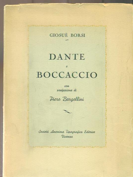 Dante e Boccaccio - Giosue Borsi - 2