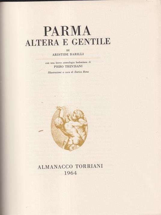   Parma altera e gentile - Aristide Barilli - copertina